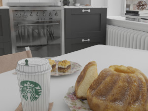 starbucks photorealistic pbr cup low-poly 3D Модель