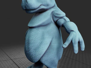 hippo creature rigged low poly pbr 3D Model