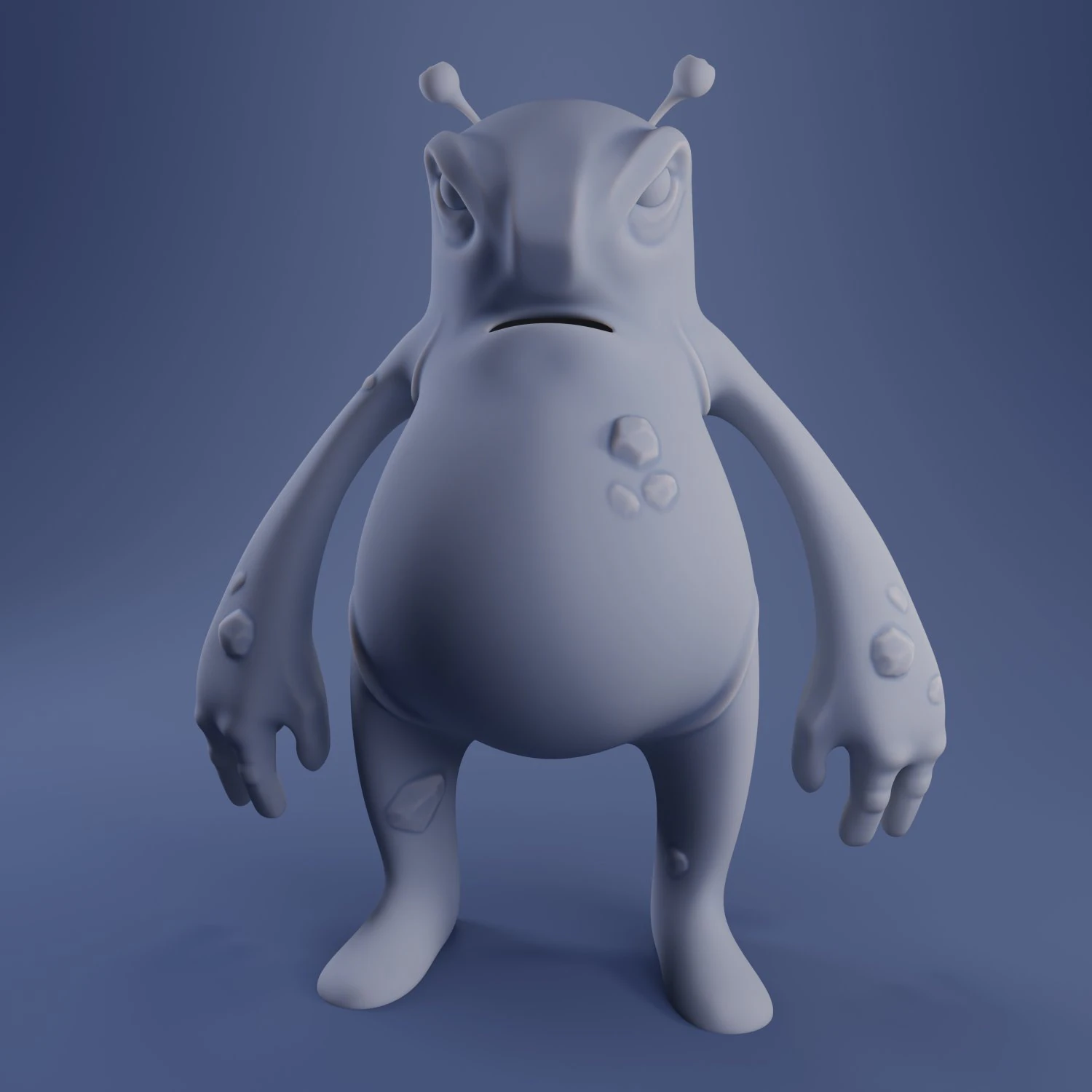hugo the monster - 3d print model 3D Print Model .c4d .max .obj .3ds .fbx .stl .blend 