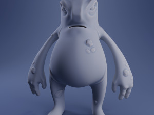hugo the monster - 3d print model 3D-Druckmodell