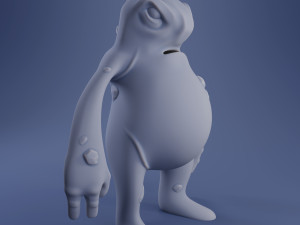 hugo the monster - 3d print model Modello di stampa 3D