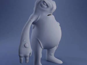 hugo the monster - 3d print model 3D Print Model