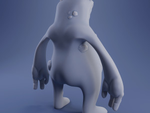 hugo the monster - 3d print model Modello di stampa 3D
