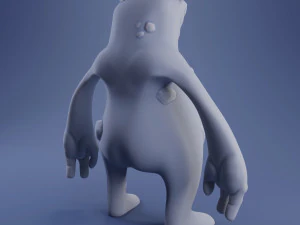 hugo the monster - 3d print model 3D Print Model