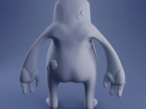 hugo the monster - 3d print model 3D Print Model