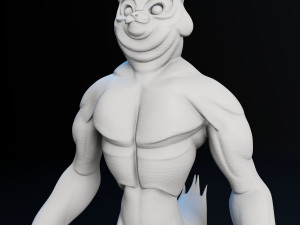 kitty cat dude - 3d print model Modello di stampa 3D