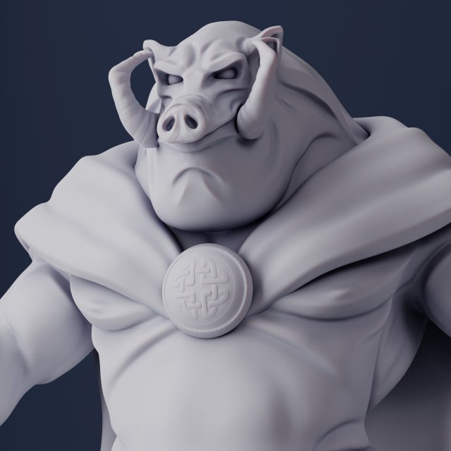aerosmith the boar 3d print model 3D Принт Модель .c4d .max .obj .3ds .fbx .stl .blend 