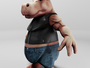 king hippo 3d print model 3D Print Model