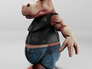 king hippo 3d print model 3D Print Model