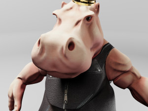 king hippo 3d print model 3D Print Model