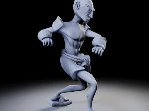 samurai 4 poses - 3d print models 3D Print Model