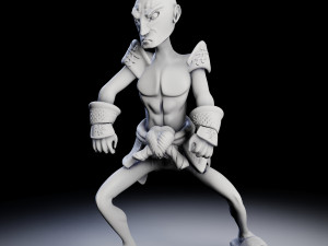 samurai 4 poses - 3d print models Modelo de impresión 3D