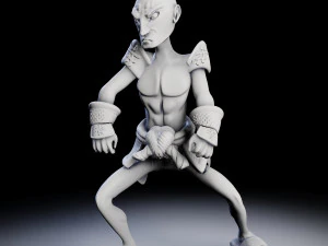 samurai 4 poses - 3d print models 3D Print Model