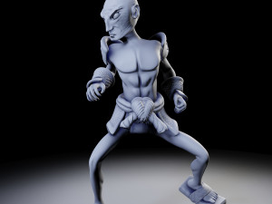 samurai 4 poses - 3d print models Modelo de impresión 3D