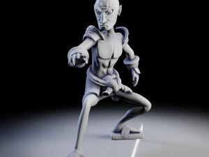 samurai 4 poses - 3d print models 3D Print Model