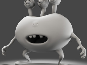 3 eyes monster - 3d print model 3D Принт Модель