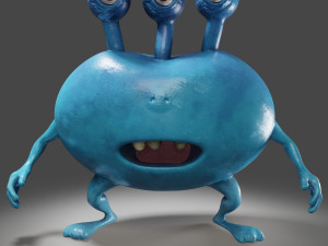 3 eyes monster - 3d print model 3D Принт Модель