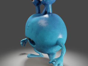 3 eyes monster - 3d print model 3D Принт Модель