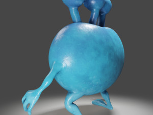 3 eyes monster - 3d print model 3D Принт Модель