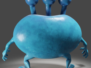 3 eyes monster - 3d print model 3D Принт Модель