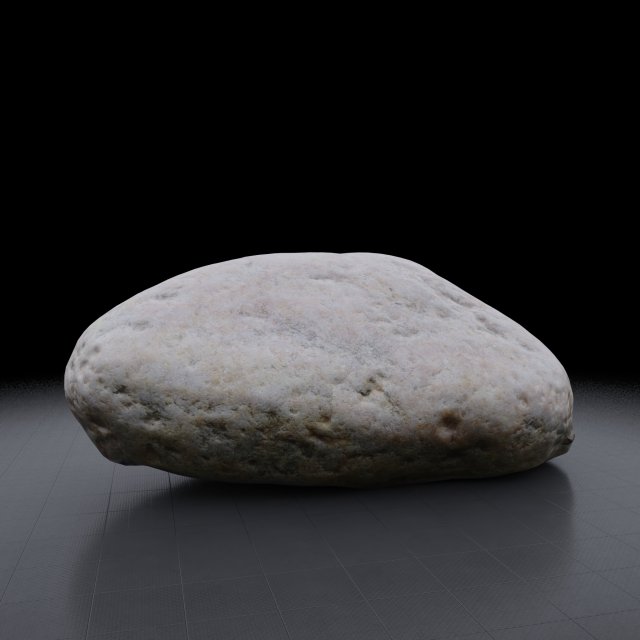 rock - photoscanned pbr textures - low and high poly 3D Model .c4d .max .obj .3ds .fbx .stl .blend 