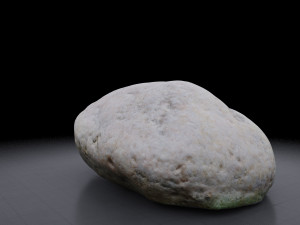 rock - photoscanned pbr textures - low and high poly 3D Model