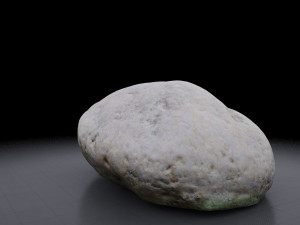 rock - photoscanned pbr textures - low and high poly 3D Model