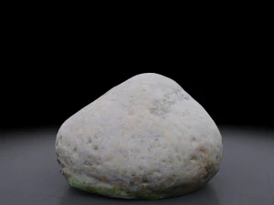rock - photoscanned pbr textures - low and high poly 3D Model
