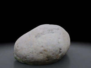 rock - photoscanned pbr textures - low and high poly 3D Model