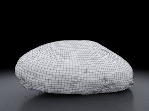 rock - photoscanned pbr textures - low and high poly 3D Model