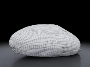rock - photoscanned pbr textures - low and high poly 3D Model