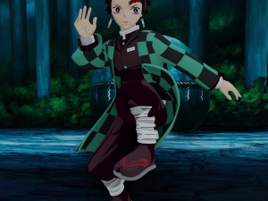 Demon slayer tanjiro rigged low poly pbr low-poly 3D Model