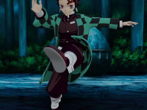 Demon slayer tanjiro rigged low poly pbr low-poly 3D Model
