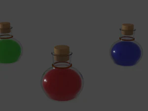 fantasy potions 3D Model