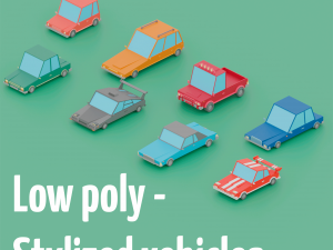 low poly - stylized vehicles 3D 模型