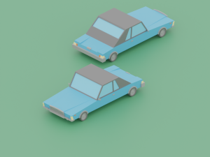 low poly - stylized vehicles 3D Модель
