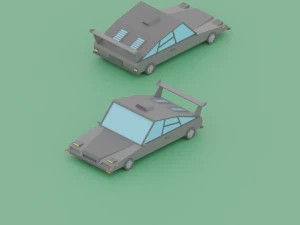 low poly - stylized vehicles 3D Model