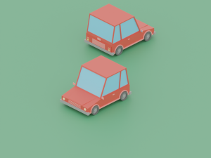 low poly - stylized vehicles 3D Модель