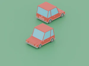low poly - stylized vehicles 3D Model