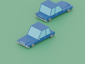 low poly - stylized vehicles 3D Модель