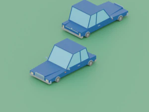 low poly - stylized vehicles 3D Model