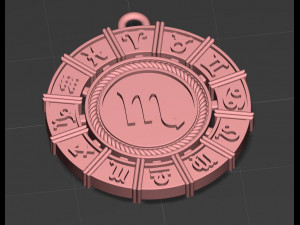 pendant scorpion 3D-printmodel