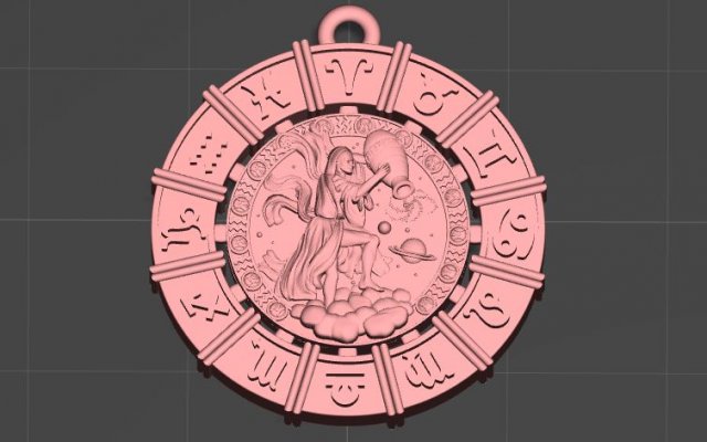 aquarius 3D 打印模型 .c4d .max .obj .3ds .fbx .stl .blend 