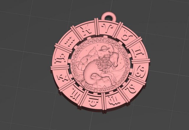 capricorn 3D Принт Модель .c4d .max .obj .3ds .fbx .stl .blend 