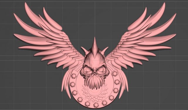 biker emblem 3D 打印模型 .c4d .max .obj .3ds .fbx .stl .blend
