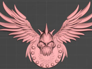 biker emblem 3D Print Model