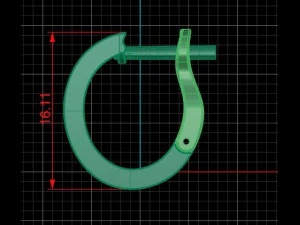 earrings 3D Print Model