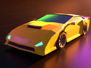 car low poly 3D Model