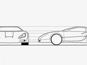 car low poly 3D Model