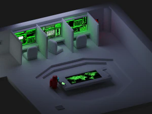 aramızda d&uuml;ş&uuml;k poli admin 3D Model